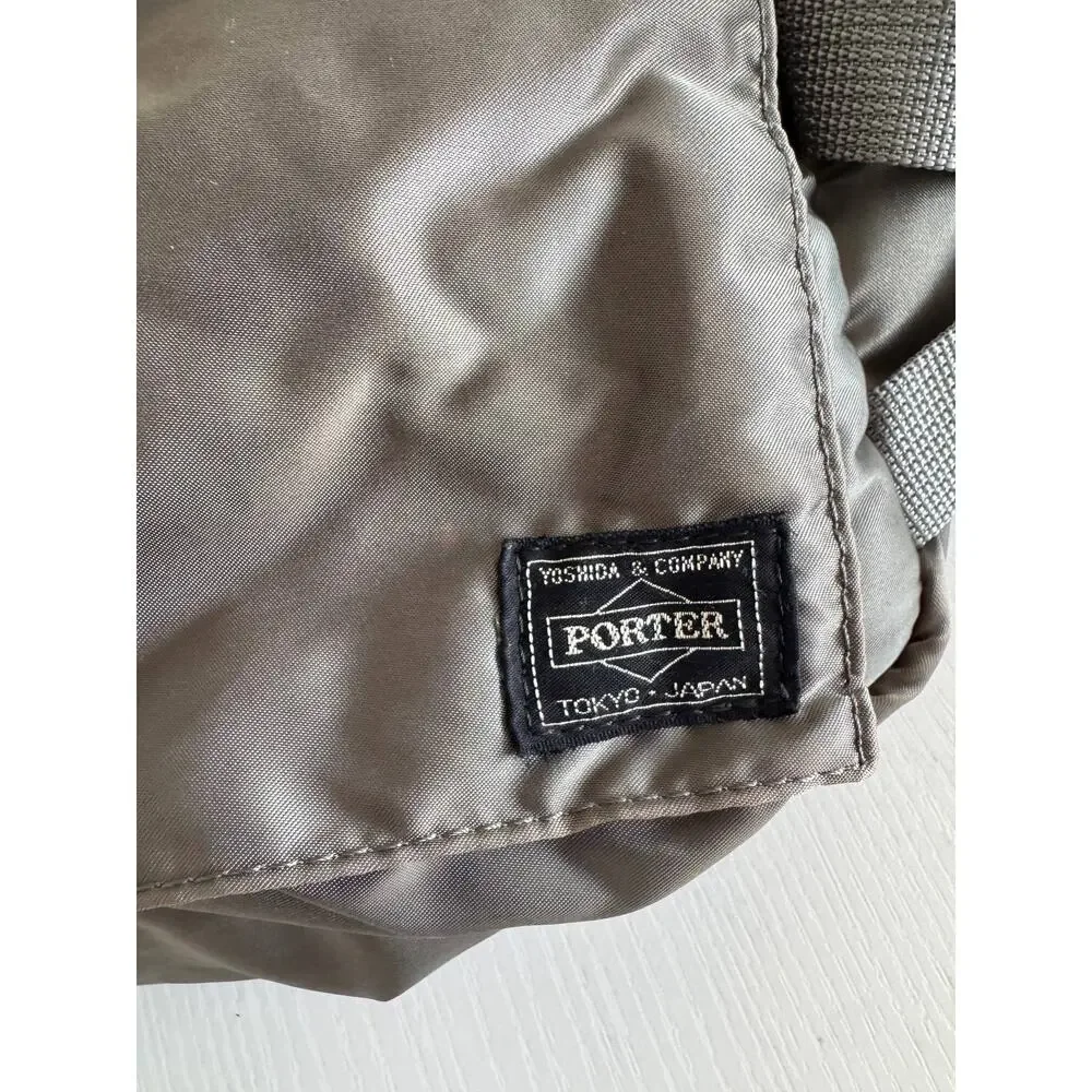 Porter Yoshida Tanker Sage Grey Nylon Waist Bag